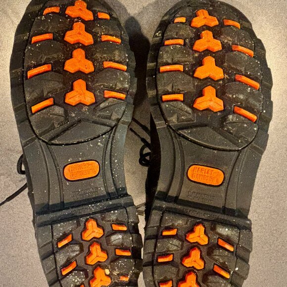 ~~Harley Davidson Boots Mens Size 9M Black Lace Up Side Zip Motorcycle D96111.. - Picture 8 of 9